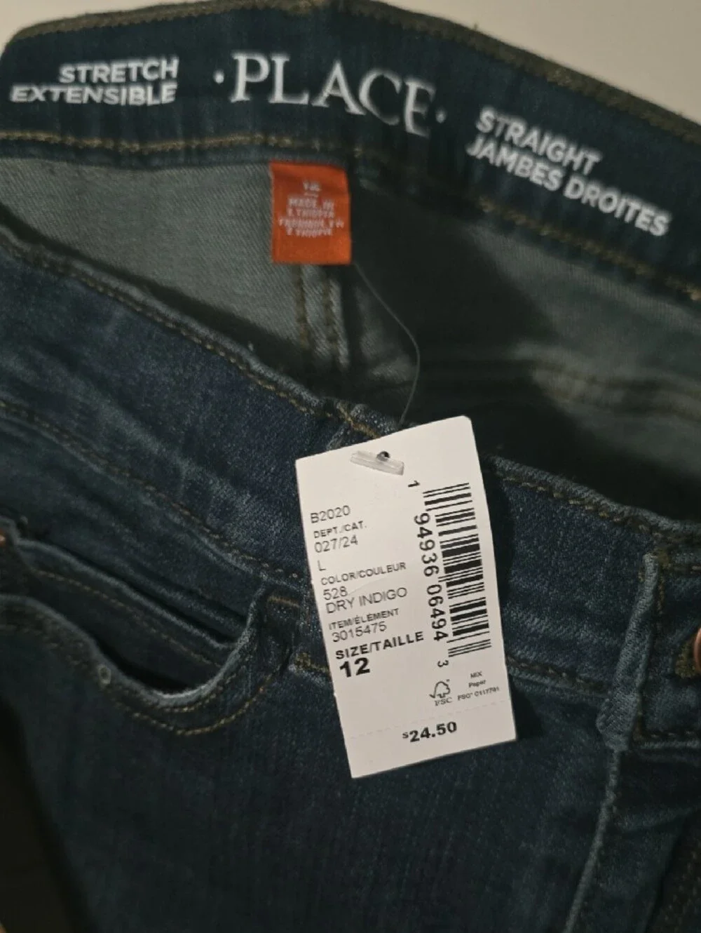 Place Dark Blue Slim Straight Men’s Jeans